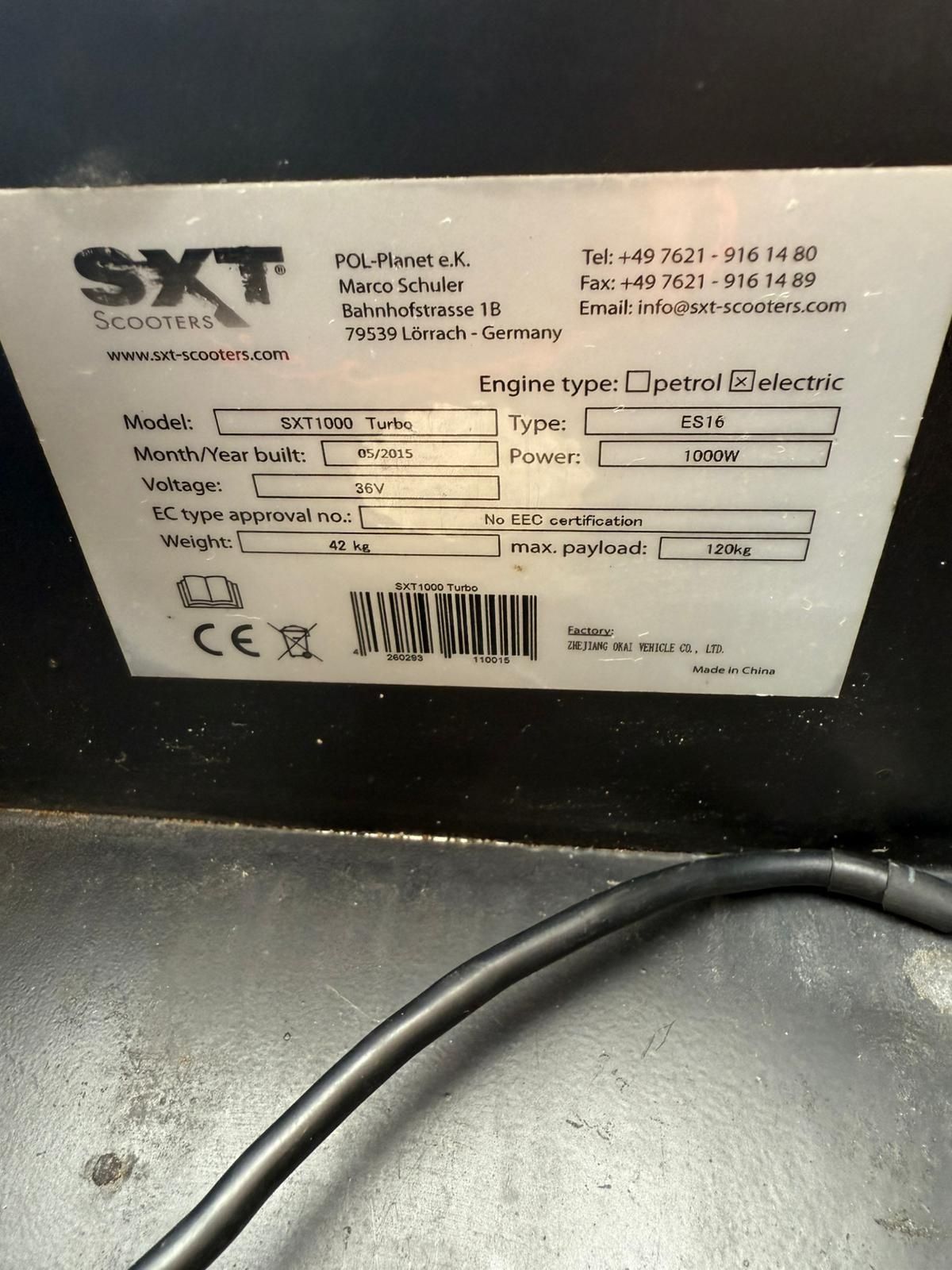 Hulajnoga elektryczna SXT1000 Turbo