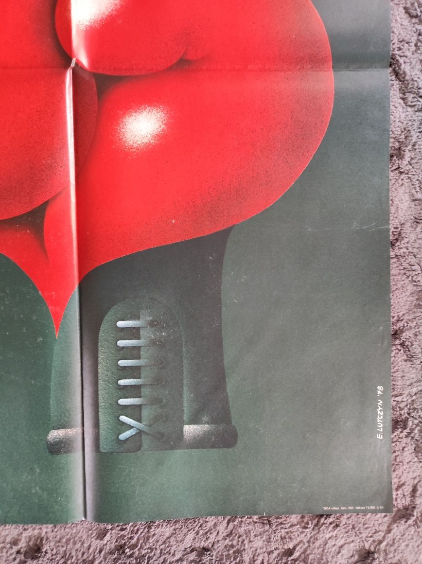 Plakat kinowy Rocky oryginał Lutczyn 78r.