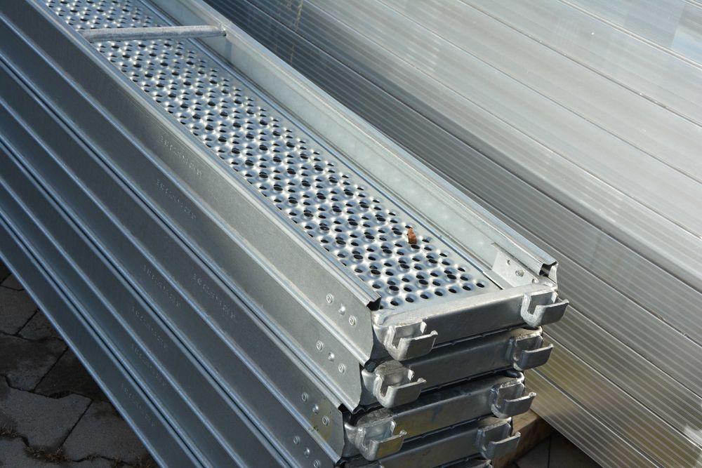 Rusztowanie stalowe elewacyjne, typ Baumann, podest 3,07m - 97 m2 nowe