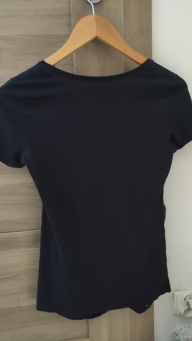 Bluzka ciążowa T-shirt H&M r. S granatowy