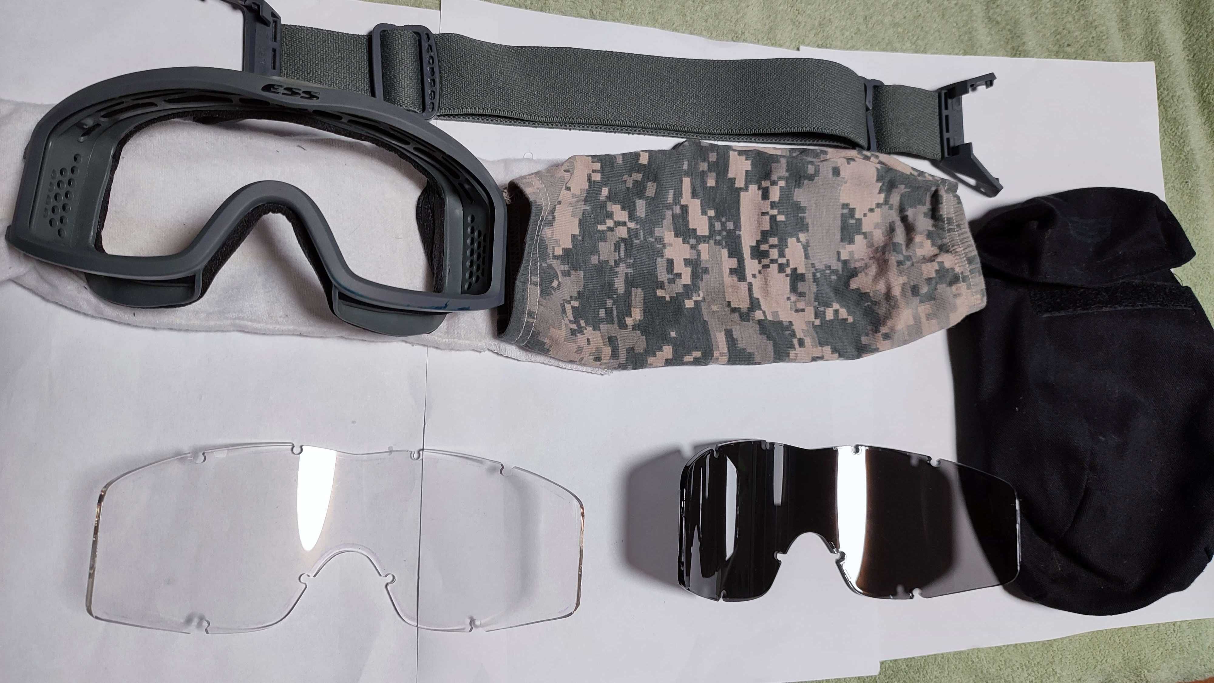 Balistyczne gogle ochronne ESS NVG foliage green UCP US Army