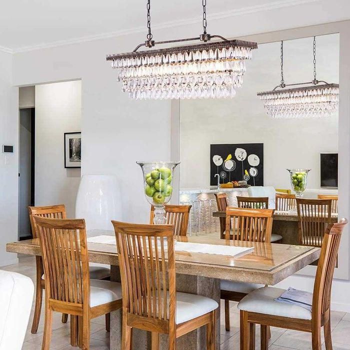 Kryształowy żyrandol w stylu vintage retro 76 cm lampa wisząca Wellmet