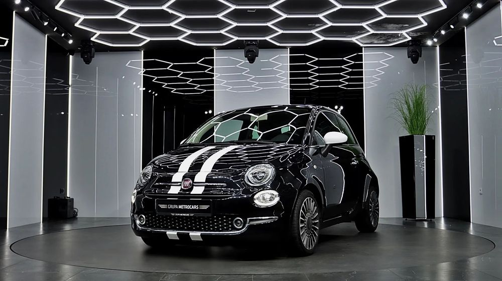 Fiat 500 SALON POLSKA / FV23%/ Gwarancja Serwisowa/ JEDYNY W PL / SKÓRA/ TOP