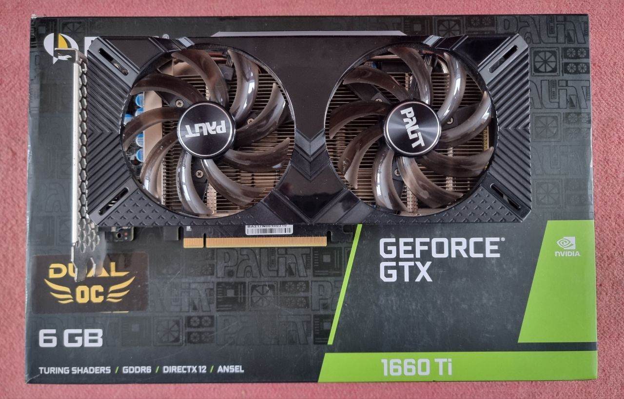 Игровая Видеокарта GTX 1660TI. 6gb gddr6