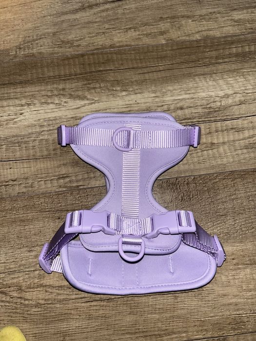 Szelki dla psa S małe liliowe różowe