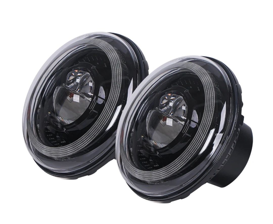 Lampy REFLEKTORY przód LED 7" Jeep Wrangler JK TJ CJ Dragon Eyes