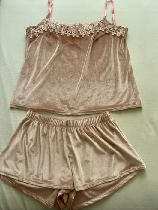 Пижама комплект майка шорты велюр бархат