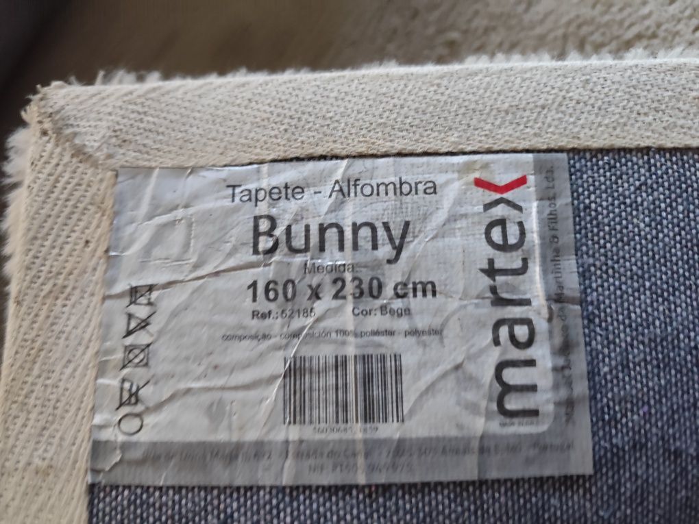 Tapete Cinzento Claro Pelo