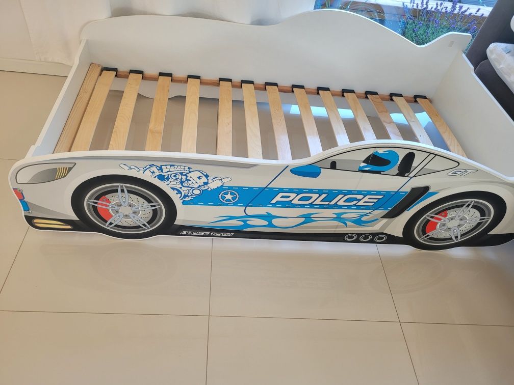 Łóżko dziecięce, auto policyjne 160x80