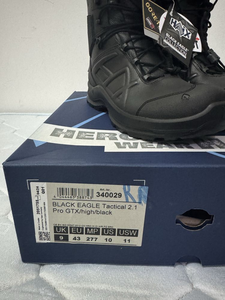 Botas Haix Black Eagle Tactical 2.1 Pro GTX Gore-Tex