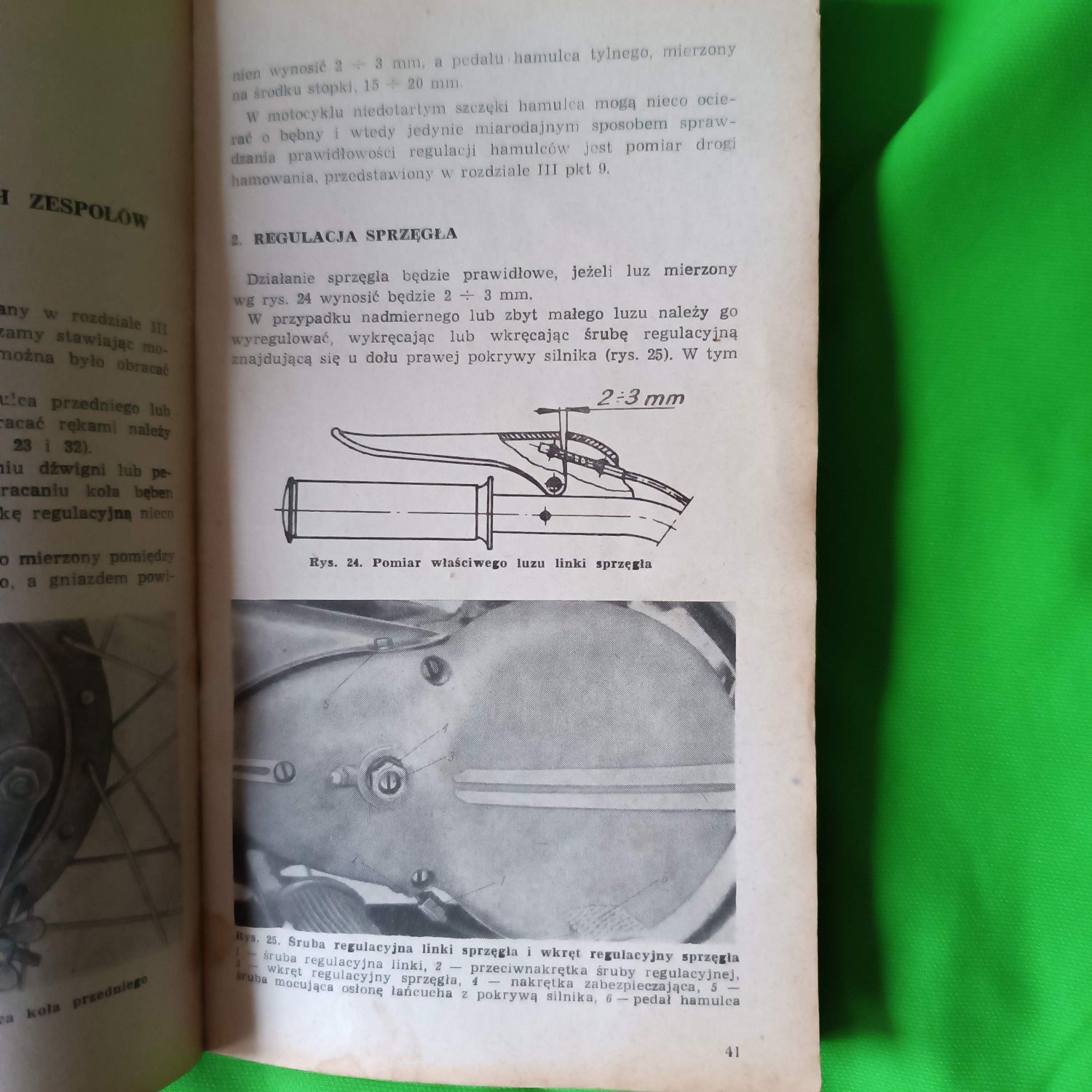MOTOCYKL WSK typ M06 B3
Instrukcja obsługi

Rok wydania 1971 
Polecam.