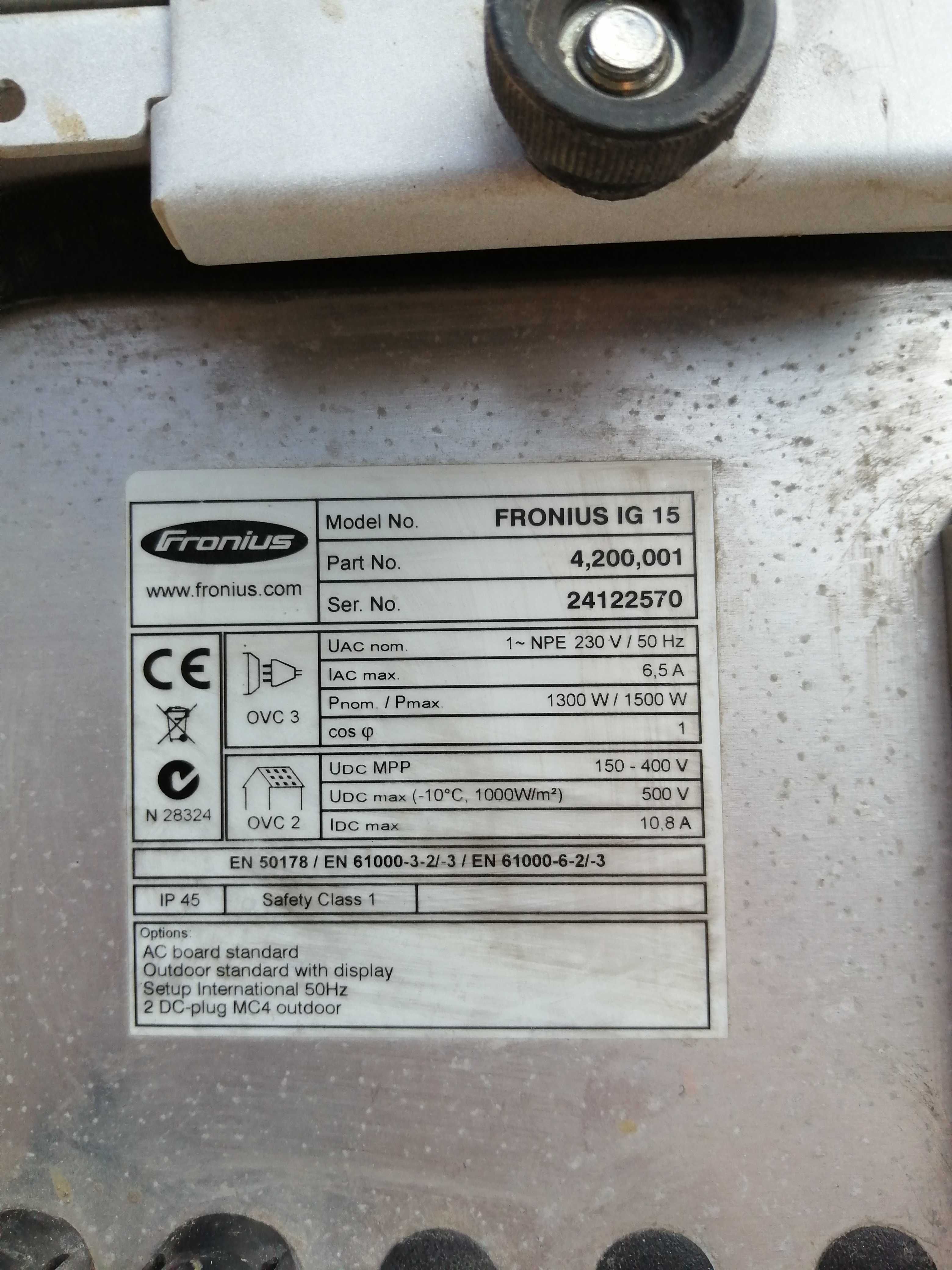 Inwerter Fronius ig15  Falownik Fronius Przetwornik Fronius