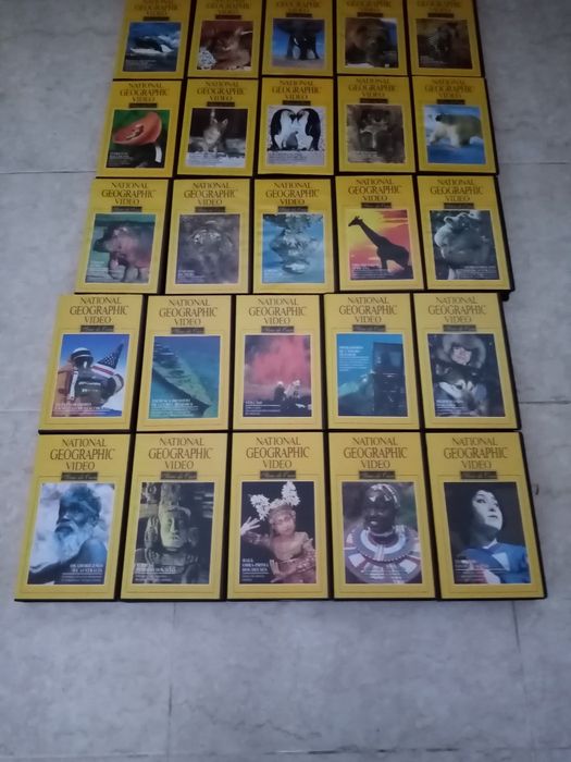 Coleção de Cassetes vídeo da national geographic