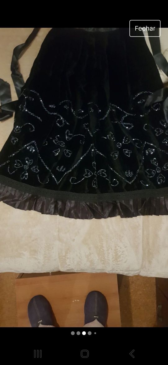 Traje folclore mordoma minhoto 36/38, todo bordado à mão