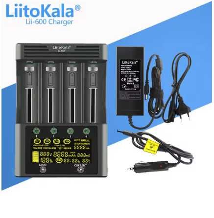 LiitoKala Lii-600 зарядний пристрій для Li-ion, Ni-Mh, Ni-Cd АКБ