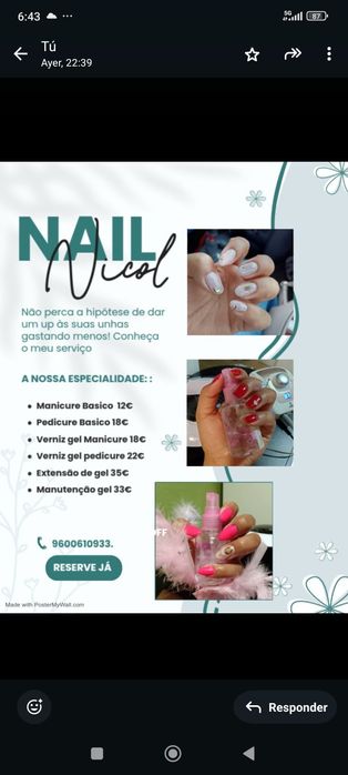 Realização de Unhas
