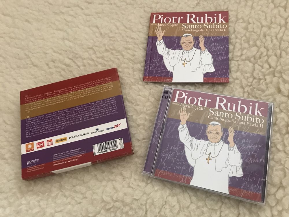 Piotr Rubik Santo Subito Cantobiografia Jan Paweł II, płyta CD