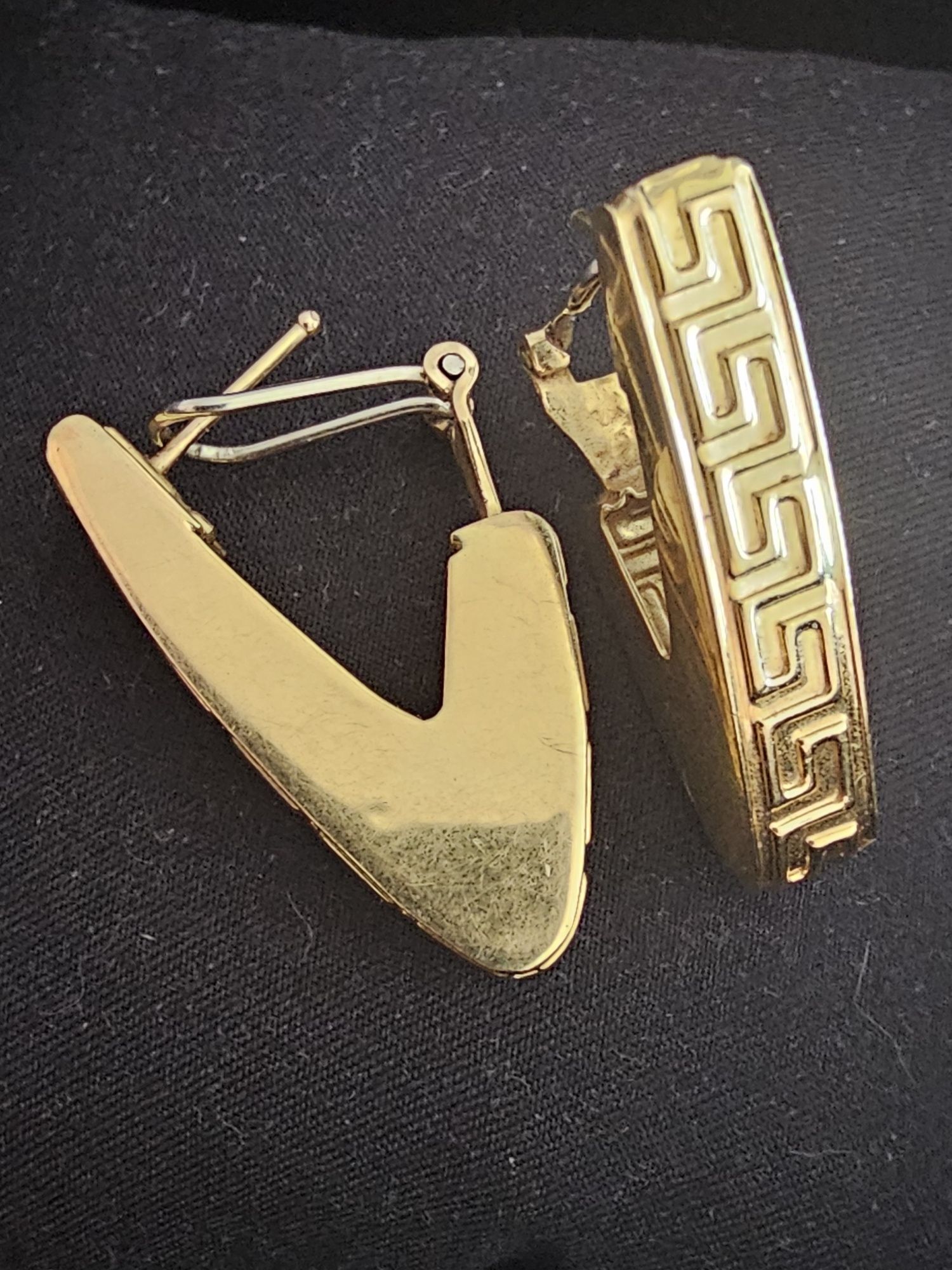 Brincos ouro 19,2k com gregas