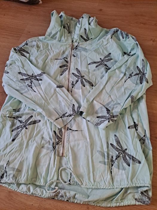 Nowa Narzutka bluza seledynowa ważki XL, XXL