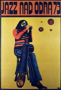 Plakat Jan Sawka Jazz nad Odrą 1973 rok
