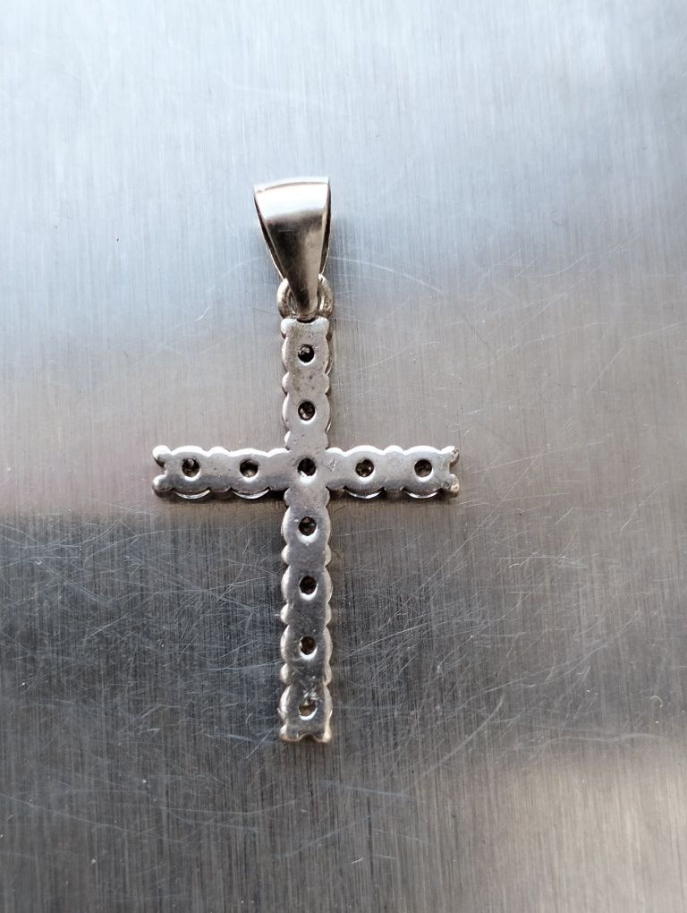 Хрестик жіночий срібло 925
