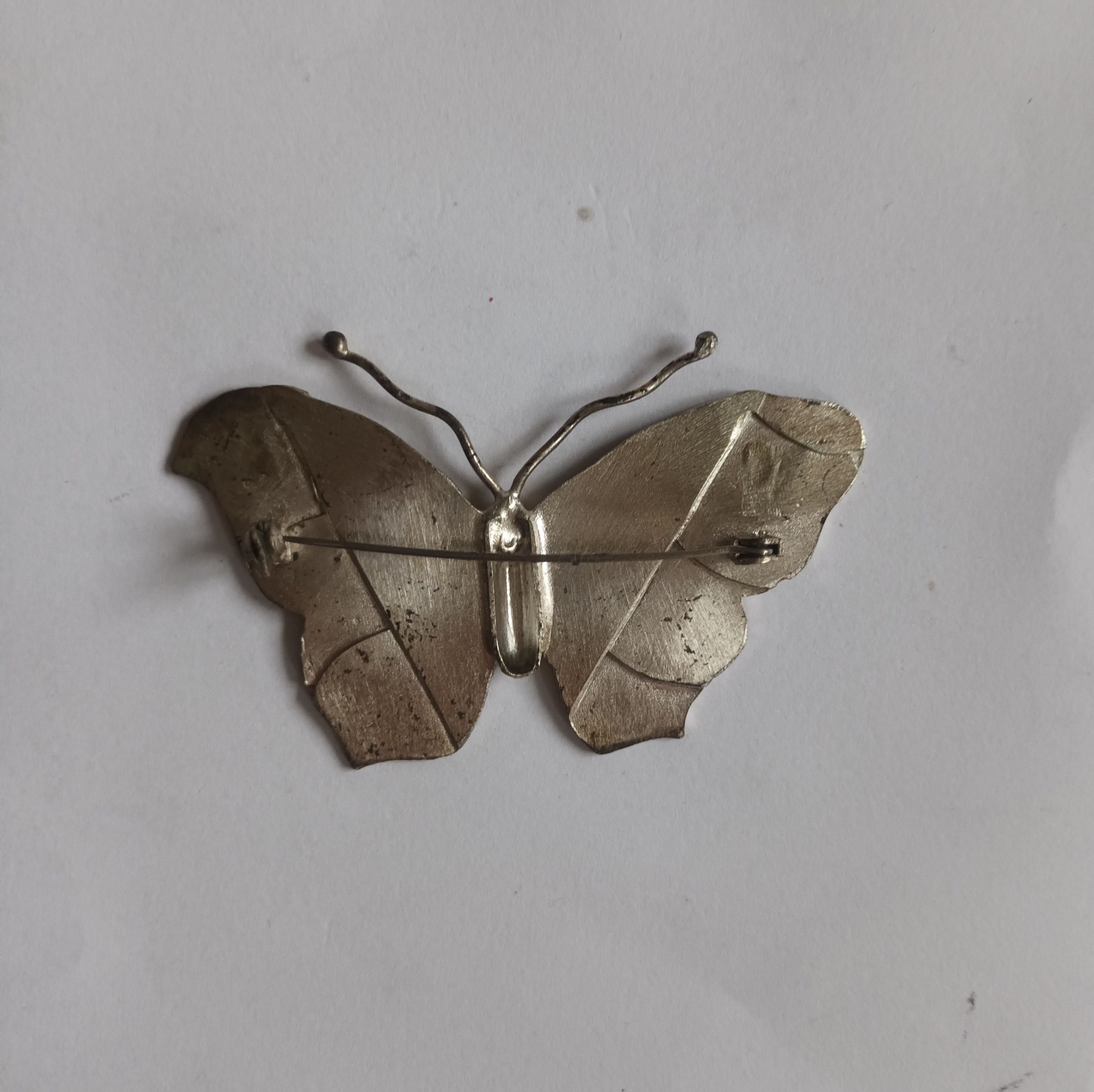 broszka pin przypinka MOTYL metal
