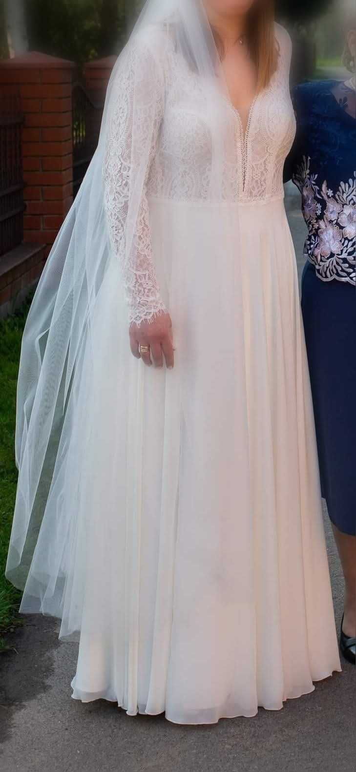 Sprzedam piękna suknię ślubną w stylu boho marki Agnes.