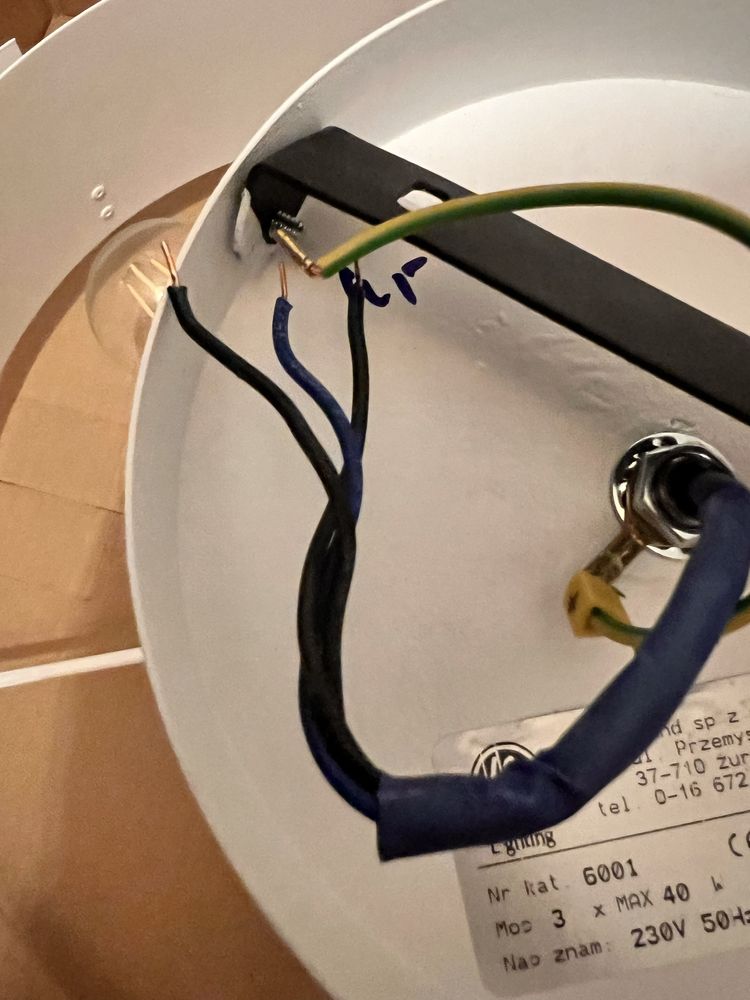 Lampa sufitowa biała 50cm