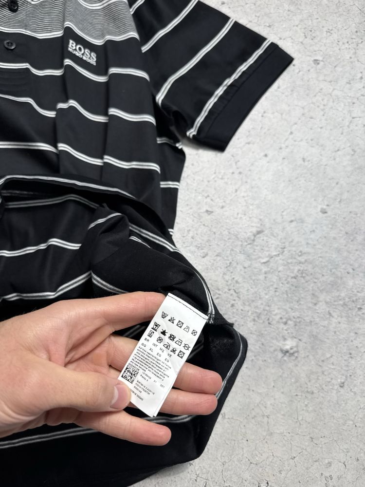 Новая Футболка Поло Hugo Boss Оригинал Размер L-XL Полосатая