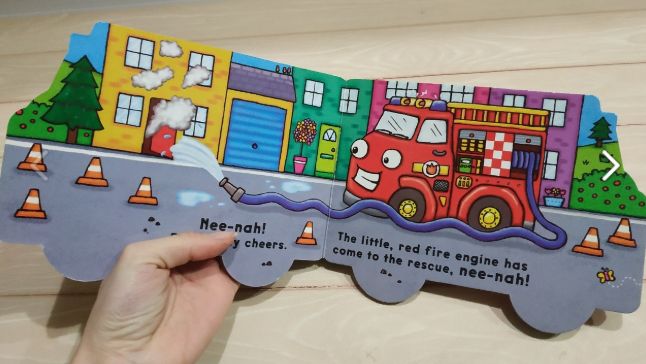 начинающим учить книга английский fire engine картон пожарная машина