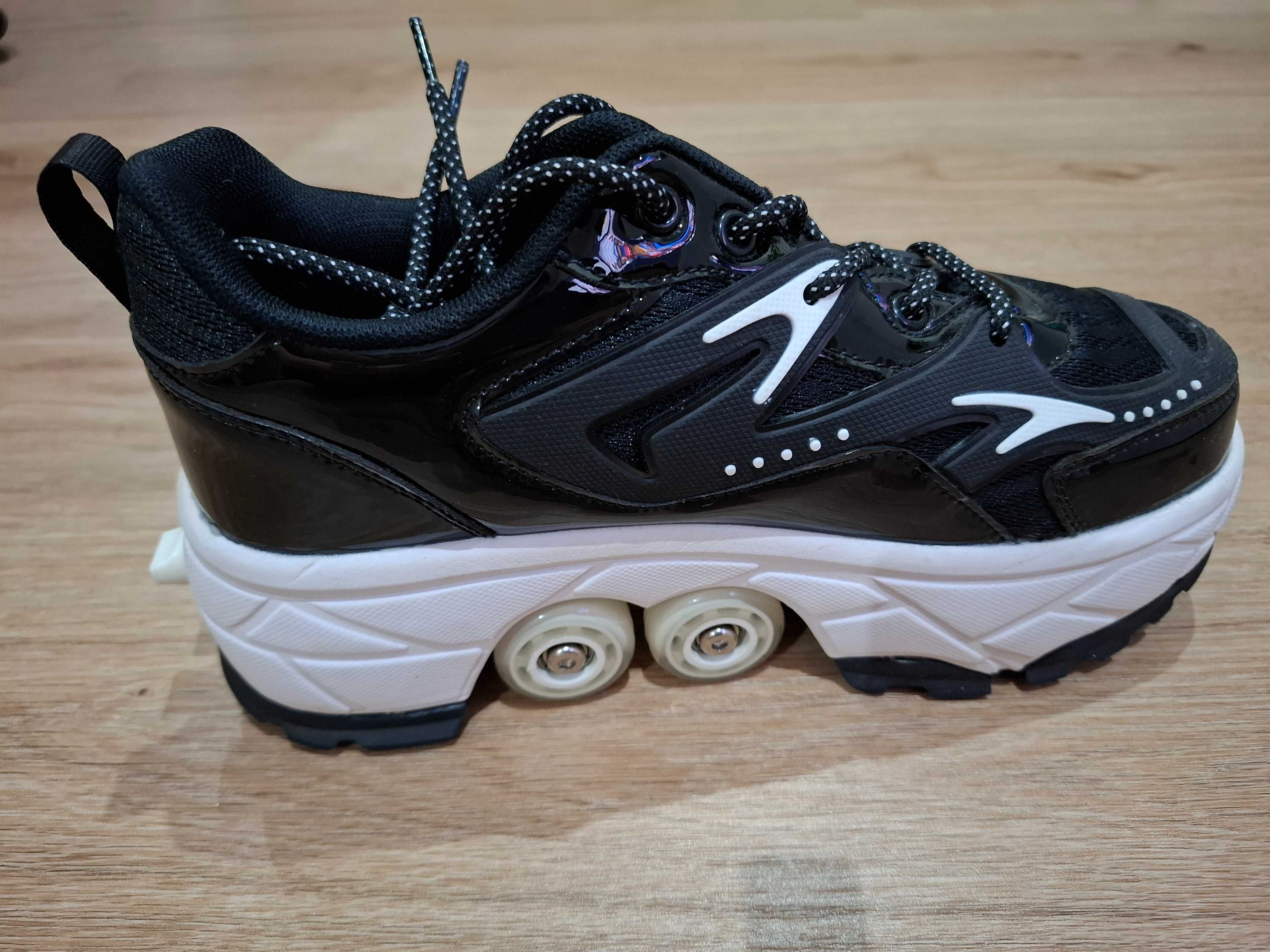 Wrotko- buty czarno białe