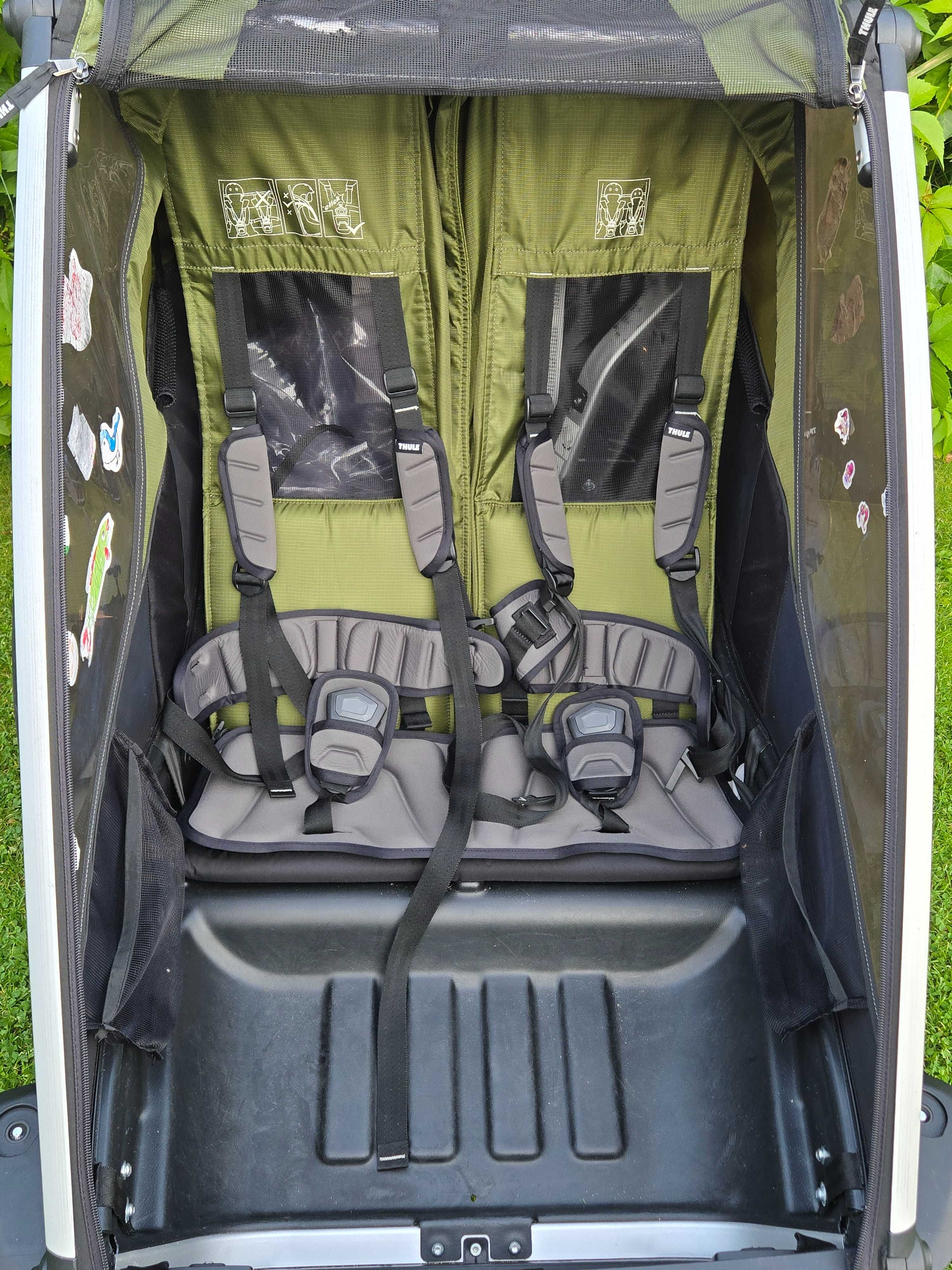 THULE Chariot Cab 2 - przyczepka rowerowa, wózek do roweru 2w1