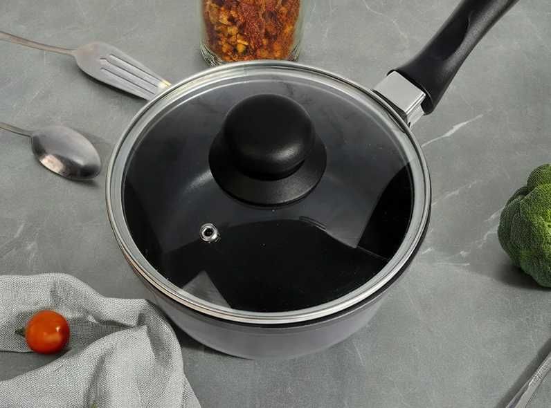 ZESTAW GARNKÓW Indukcja Gaz Piekarnik Powłoka Non-Stick 7 ELEMENTÓW