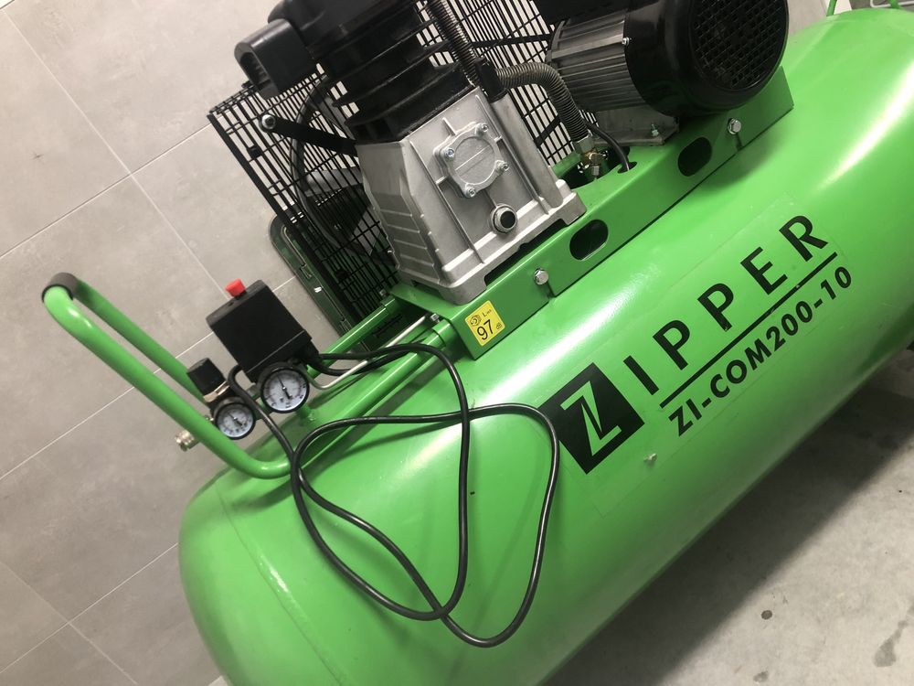 Profesionalny duży kompresor ZIPPER ZI COM 200-10  200 l/10bar
