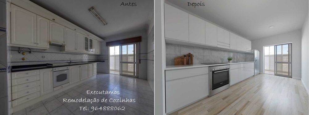 Cozinha nova por 7OO eur. m2 - REMODELAÇÃO!
