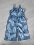 98 spodnie jeansowe ogrodniczki kombinezon
jeans chmurki dziewczęcy