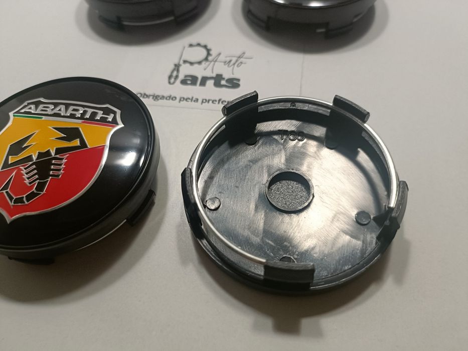 Conjunto 4 Centros jante "Abarth" 60mm