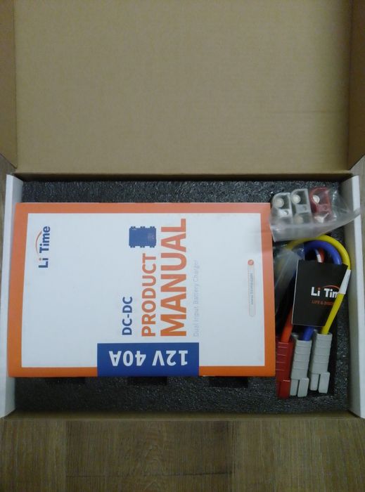 Зарядное устройство LiTime 12 В 40 А DC-DC с двумя входами