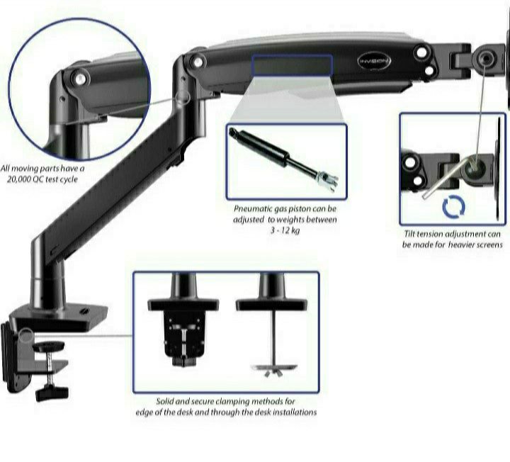 Uchwyt stojak do monitorów 22"-35" Invision MX 450.