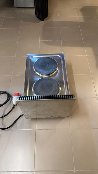 Fogao profissional, 2 bocas, placa eletrica.