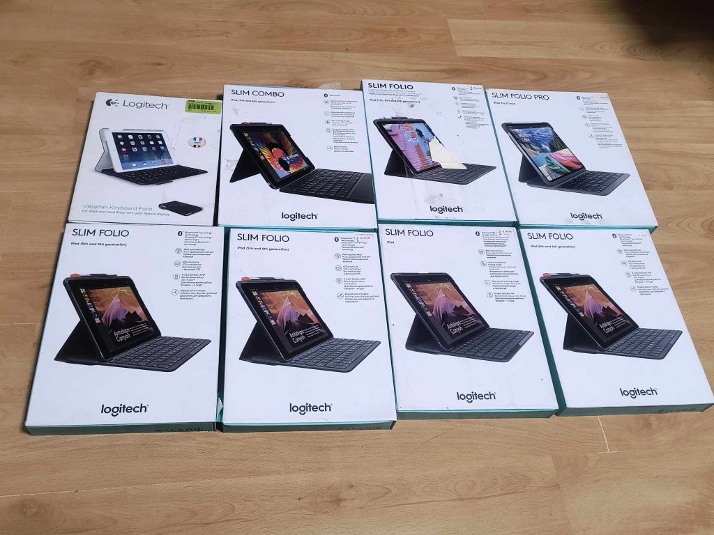 Pakiet etui case Logitech Slim Combo Folio iPad 9 szt klawiatury hurt