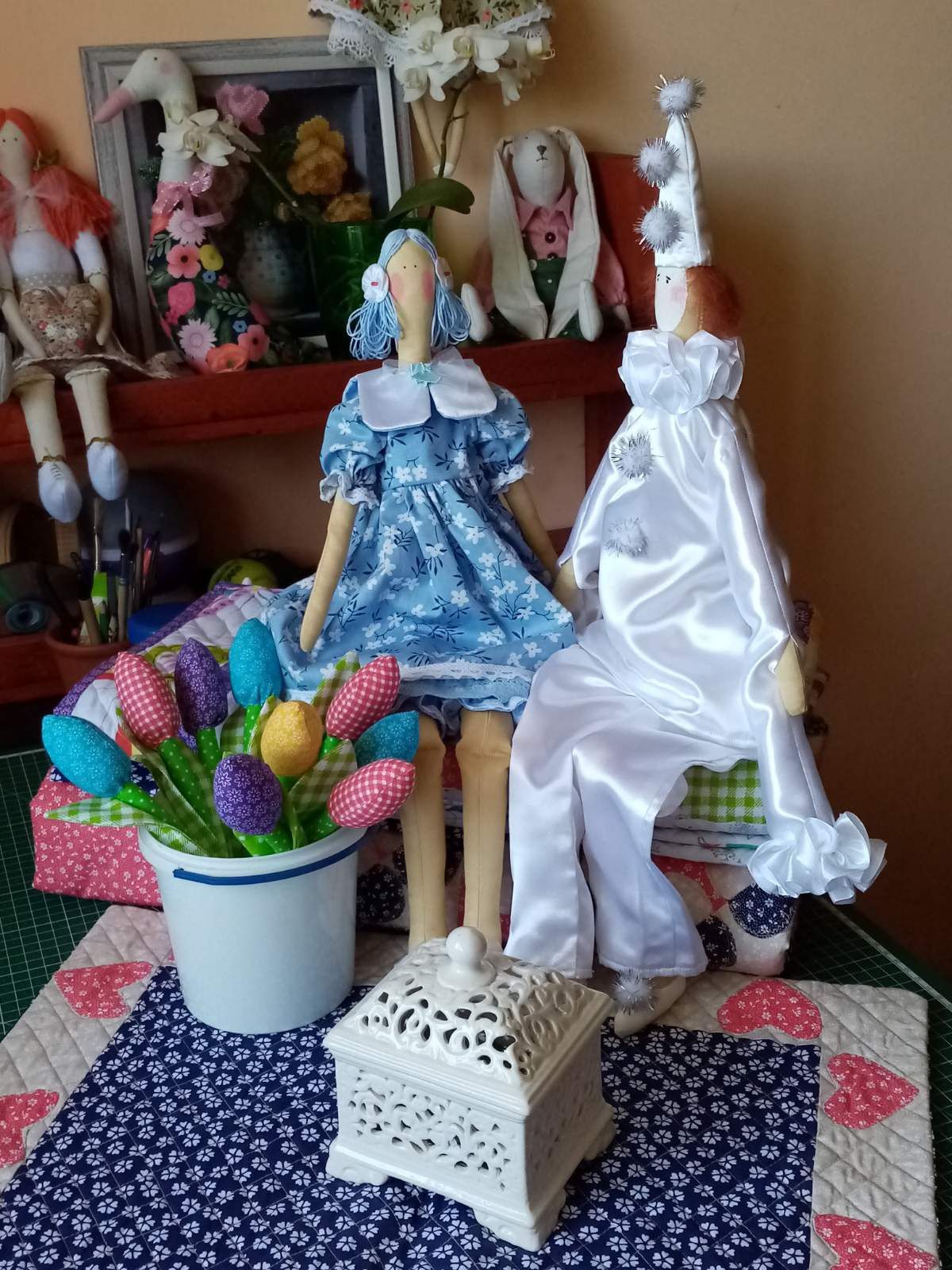 Інтерйерно декоративні ляльки ручної роботи