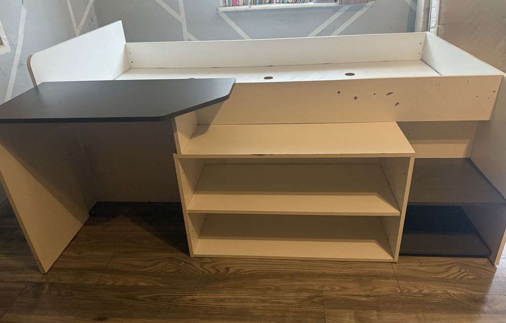 Lozko antersola biurko szafka schody, lozko nr 2, dwa lozka, zestaw