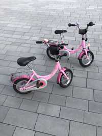 Rower 12 cali puky rożowy dla dziewczynki bliźniaczki aluminiowy