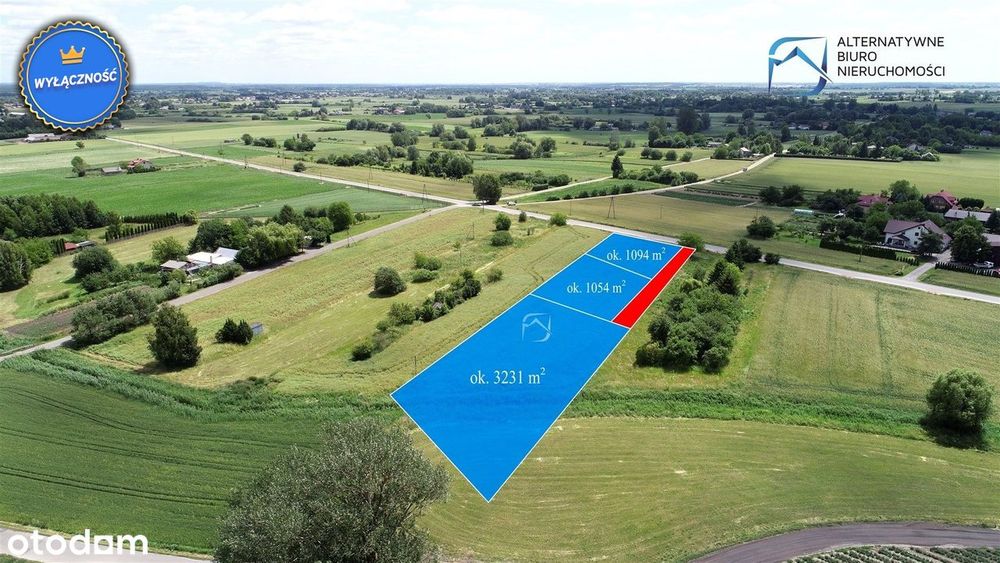 Budowlana działka w Starościcach - 3231 m2