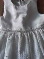 Sukienka koronkowa 104 Biała Cinderella 4 perełki elegancka