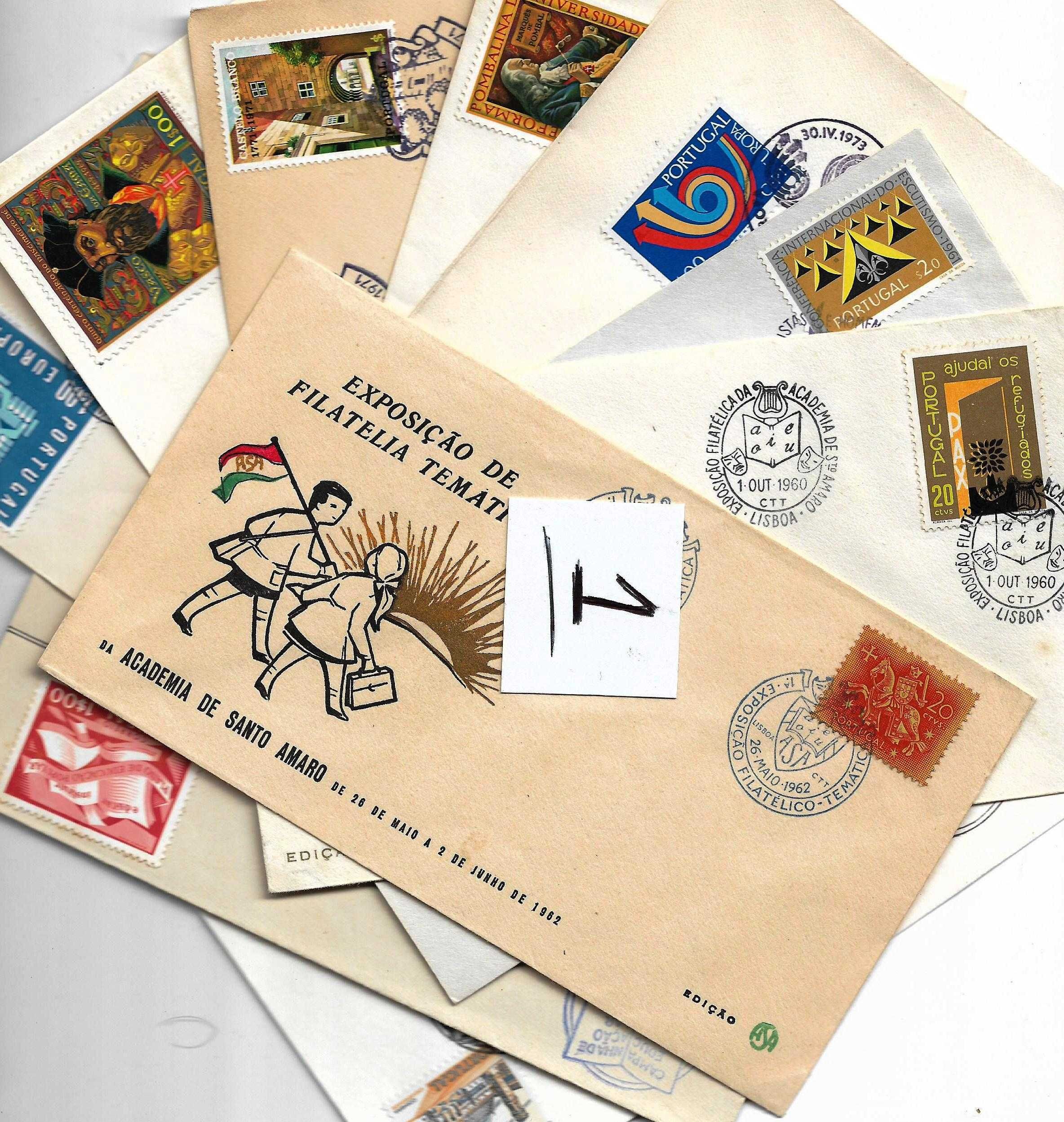 lote de 10 peças de Historia postal