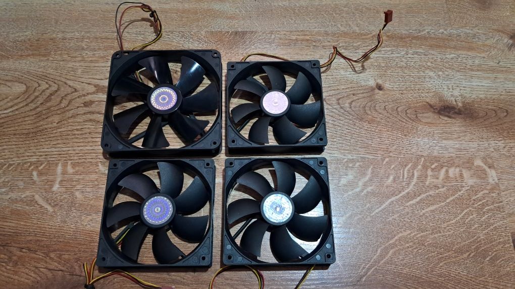 Zestaw 4x Wentylatorów Cooler Master 140mm 120mm Ciche i Wydajne