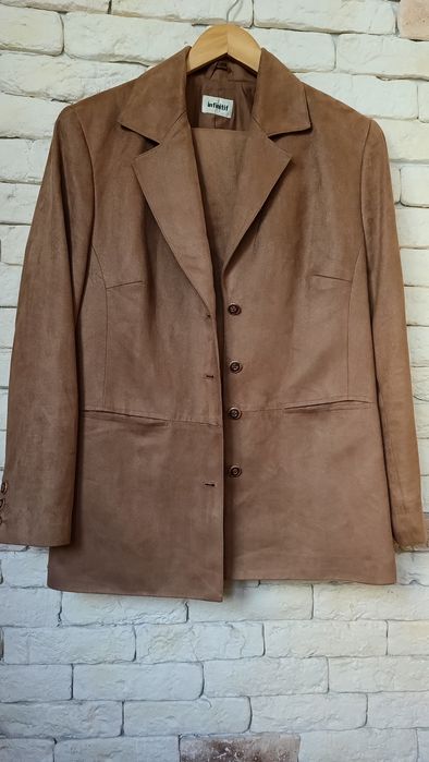 Брючний костюм під замш М-Л