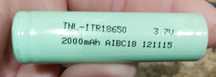 Baterie ogniwa 3,7volt    , 2000 , 5szt